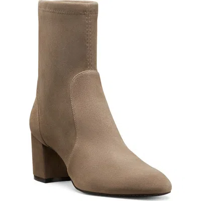 Stuart Weitzman Essentialist Stretch Bootie In Brown