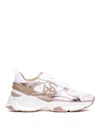 Stuart Weitzman Multicolor Sneakers With Logo Embroidery On The Side And Logo Patch On The Heel In Leather And Mesh  In White