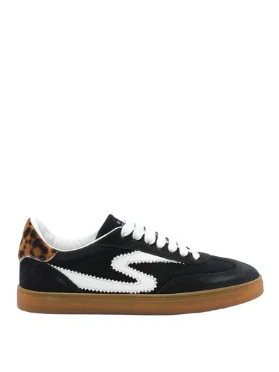 Stuart Weitzman Black Sw Runaround Sneakers