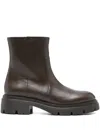 Stuart Weitzman Hudson Leather Chelsea Boots In Brown