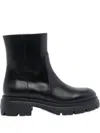 Stuart Weitzman Zip-detail Platform Boots In Black