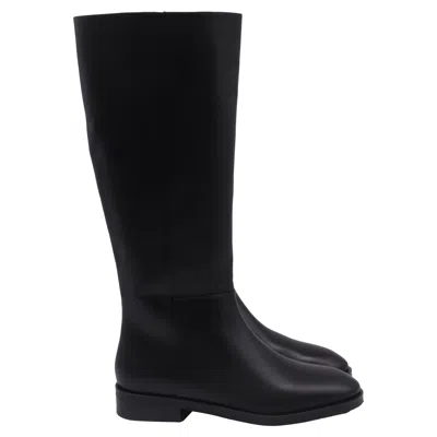 Stuart Weitzman Zipped Knee-high Boots In Black Leather