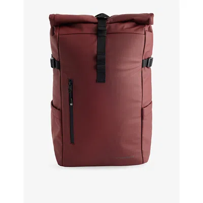 Stubble And Co Mens The Roll Top Woven Backpack 20l Garnet Red
