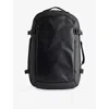 Stubble And Co Womens All Black Hybrid Waterproof Woven 30l Backpack In Black