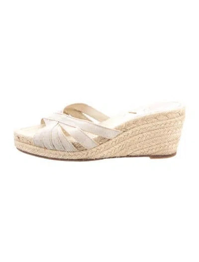 Pre-owned Stubbs & Wootton Canvas Espadrilles In Grey/neutrals