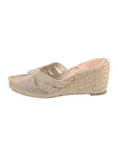 Pre-owned Stubbs & Wootton Canvas Espadrilles In Grey/neutrals