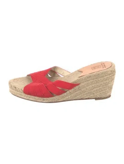 Pre-owned Stubbs & Wootton Canvas Espadrilles In Orange