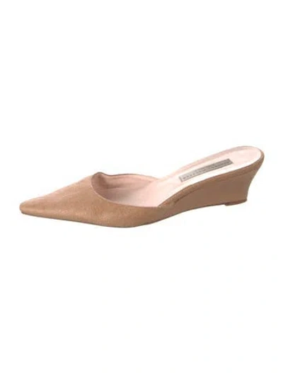 Pre-owned Stubbs & Wootton Canvas Mules In Brown