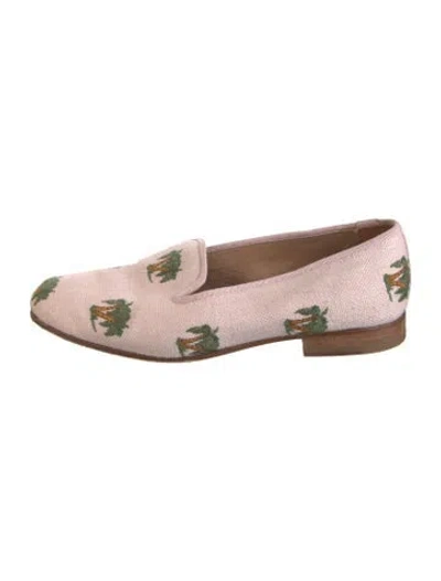 Pre-owned Stubbs & Wootton Canvas Patterned Loafers In Multicolor