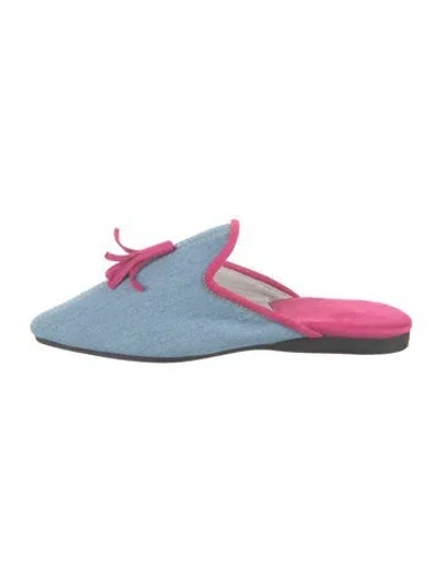 Pre-owned Stubbs & Wootton Denim Mules In Blue