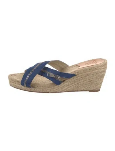 Pre-owned Stubbs & Wootton Jute Colorblock Pattern Espadrilles In Neutral