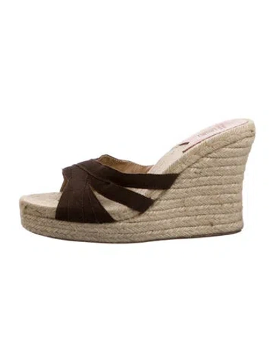 Pre-owned Stubbs & Wootton Jute Espadrilles In Brown