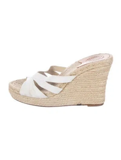 Pre-owned Stubbs & Wootton Jute Espadrilles In Neutrals