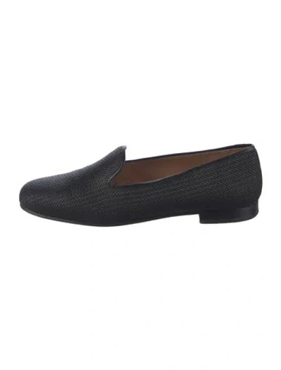 Pre-owned Stubbs & Wootton Leather Patterned Loafers In Blue