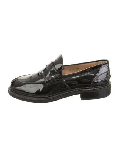 Pre-owned Stubbs & Wootton Patent Leather Dress Loafers In Black