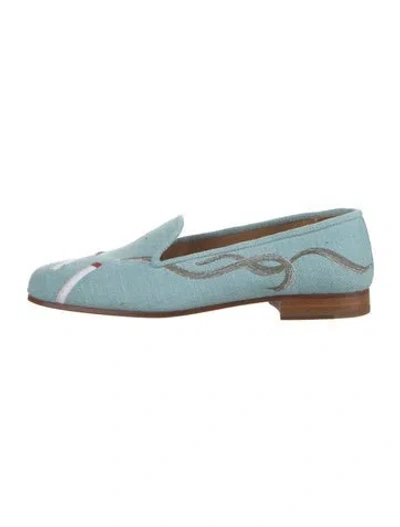 Pre-owned Stubbs & Wootton Patterned Loafers In Blue