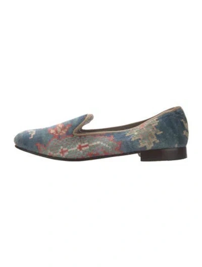 Pre-owned Stubbs & Wootton Patterned Loafers In Blue