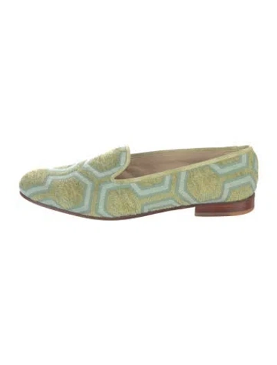 Pre-owned Stubbs & Wootton Patterned Loafers In Green