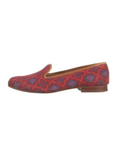 Pre-owned Stubbs & Wootton Patterned Loafers In Red