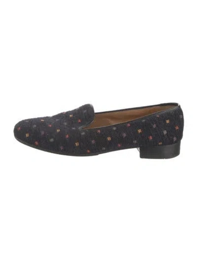 Pre-owned Stubbs & Wootton Printed Loafers In Blue