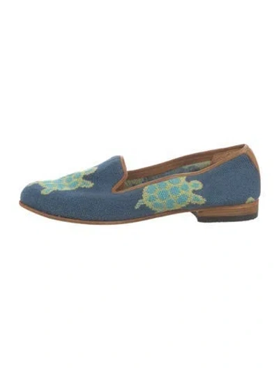 Pre-owned Stubbs & Wootton Printed Loafers In Blue