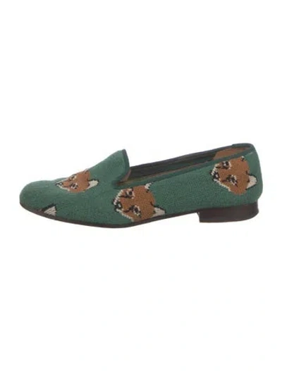 Pre-owned Stubbs & Wootton Printed Loafers In Green