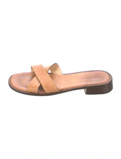 Pre-owned Stubbs & Wootton Slides In Neutral