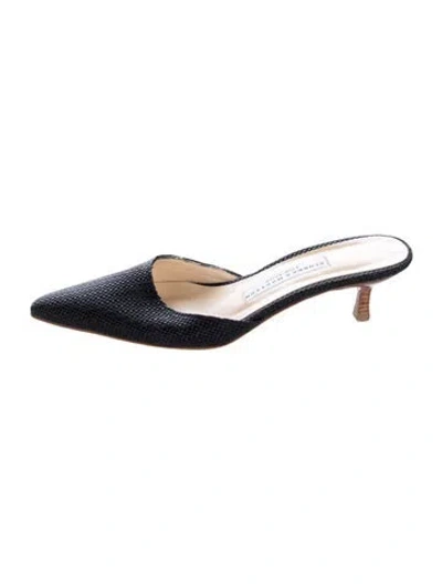 Pre-owned Stubbs & Wootton Tweed Slides In Blue