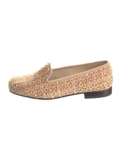 Pre-owned Stubbs & Wootton Tweed Tweed Pattern Loafers In Neutrals
