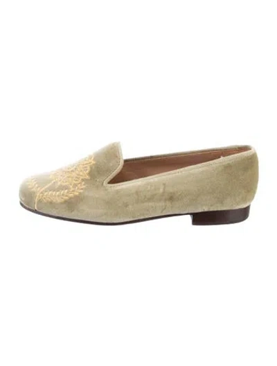 Pre-owned Stubbs & Wootton Velvet Patterned Loafers