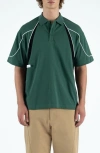 Students Captain Colorblock Polo In Animal Print