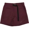 Students Explore Classic Utility Nylon Shorts In Burgundy