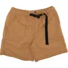 Students Explore Classic Utility Nylon Shorts In Brown