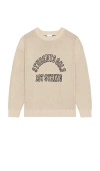 Students Golf 1st String Knit Crew Sweater In Neutral
