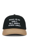 Students Golf Clueless Strap Back Hat In Black
