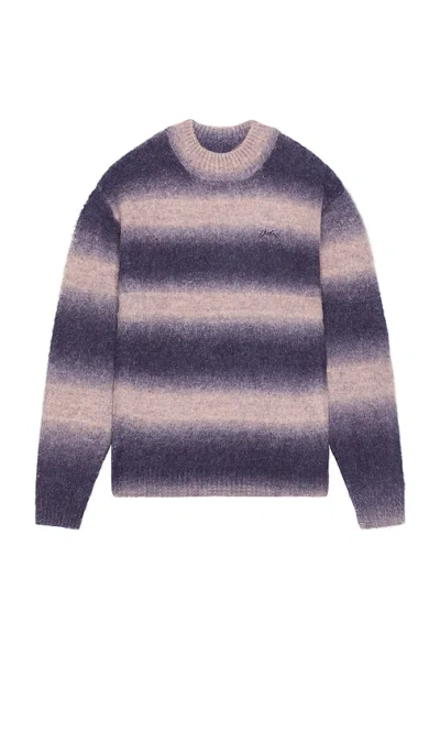 Students Golf Cole Knit Mockneck Mohair Sweater In Purple