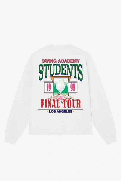 Students Golf Final Tour Long Sleeve Tee In White, Men's At Urban Outfitters In Multi