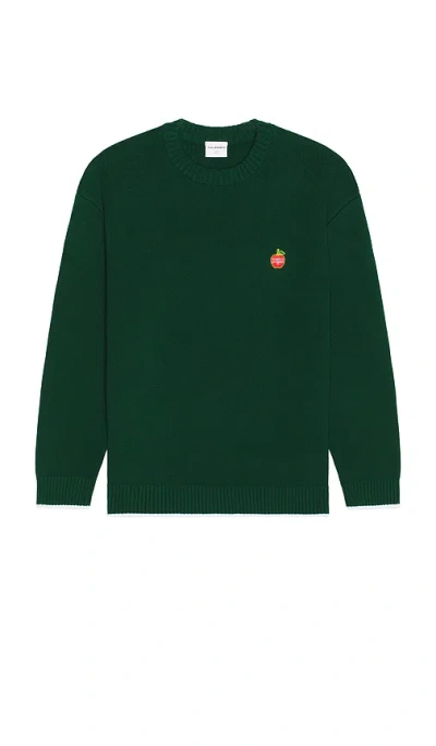 Students Golf Foster Knit Crew Sweater In Green