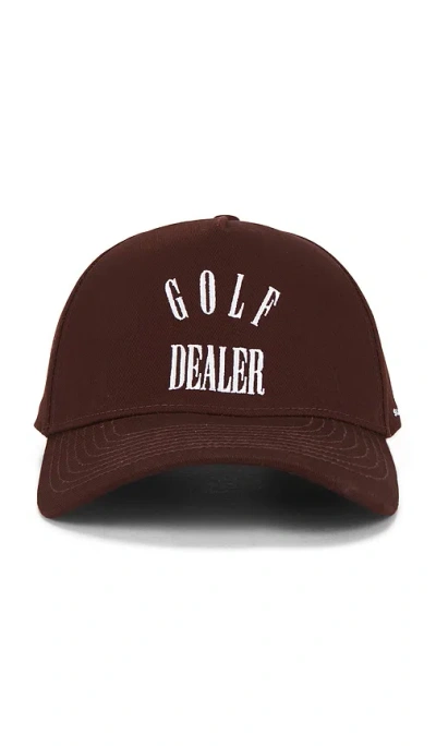 Students Golf Golf Dealer Strap Back Hat In Brown