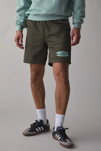 Students Golf Keaton Mesh Short In Olive, Men's At Urban Outfitters