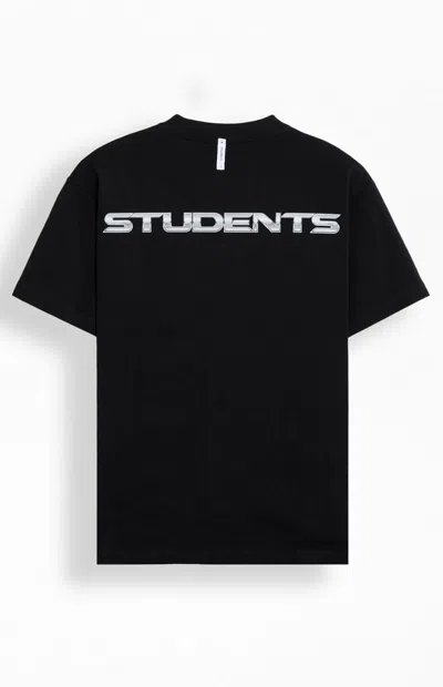 Students Golf Men's Solid Chrome T-shirt In Black In Multi