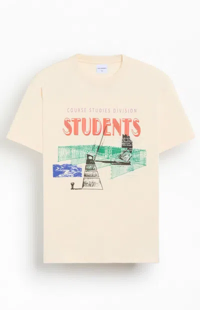 Students Golf Men's Twilight T-shirt In Cream In Multi