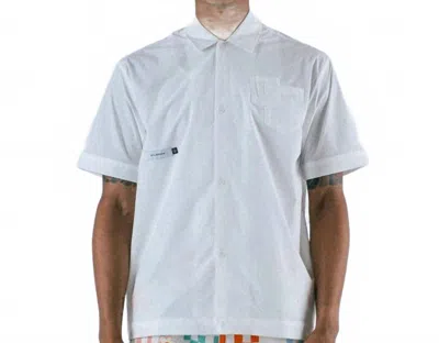 Students Golf Oxford Short Sleeve Poplin Button-up Shirt In White