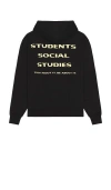 Students Golf Social Studies Fleece Pullover Hoodie In Black