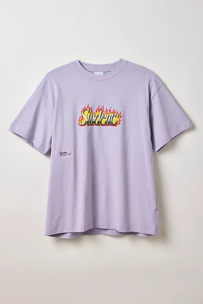 Students Golf Too Late Graphic Tee In Lilac, Men's At Urban Outfitters In Purple