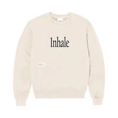 Pre-owned Students Kind Reminder Fleece Crew Sweater 'nude' | Cream | Men's Size Xl