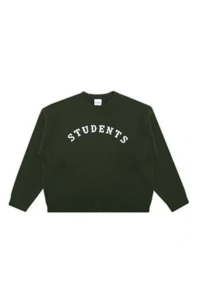 Students Oakridge Graphic Crewneck Sweater In Green