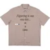 Students Reymon Stripe Short Sleeve Button-up Shirt In Brown