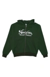 Students Rising Stars Cotton Zip-up Hoodie In Green