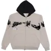 Students Sequence Graphic Zip Hoodie In Black